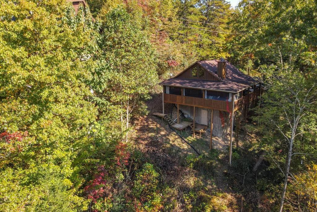 Nice View Fireplace, Hot Tub, Porch Bed, Private Sevierville Eksteriør billede
